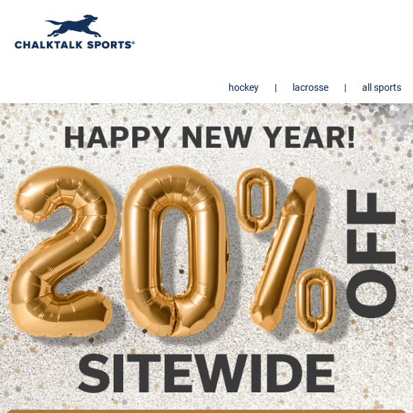 20% Off Sitewide New Year's Sale Starts NOW!