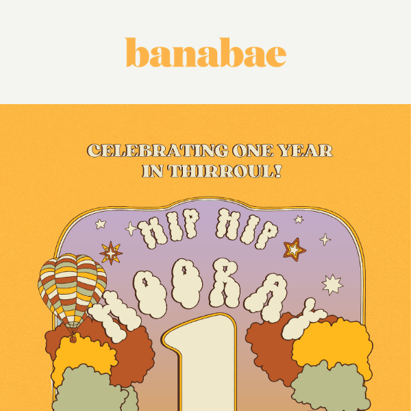 Banabae Thirroul Store Turns 1 Tomorrow!