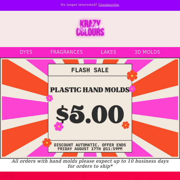 HOLY HAND MOLDS! ALL HAND MOLDS ONLY $5.00! 🔥