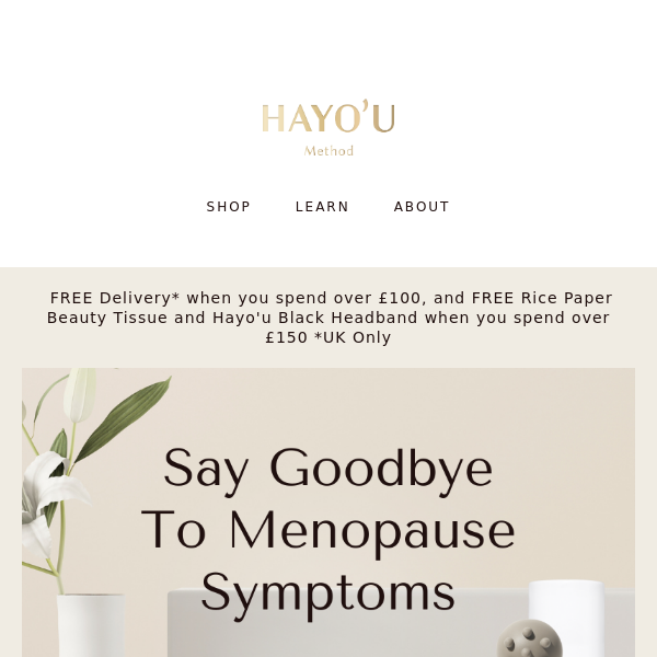 “My menopause symptoms have really reduced”