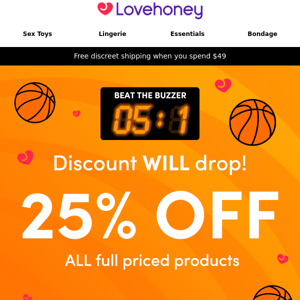 ⏳ BEAT THE BUZZER before your discount drops! 🏀