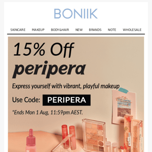 15% Off PERIPERA Makeup