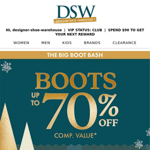BOOTS UP TO 70% OFF >>>