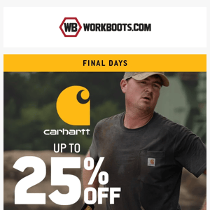 Re: Your Carhartt discount 👕