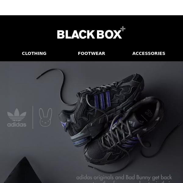 OUT NOW! Bad Bunny x Adidas Response CL Triple Black!