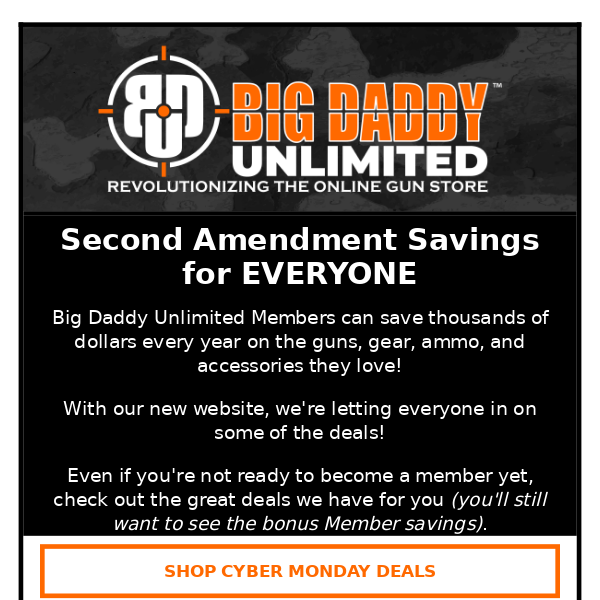 🇺🇸 Cyber Monday Savings to celebrate your 2A freedoms