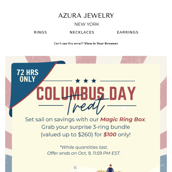 ⚓ $100 Only! Columbus Day 72-HR Magic Box 3-Ring Bundle