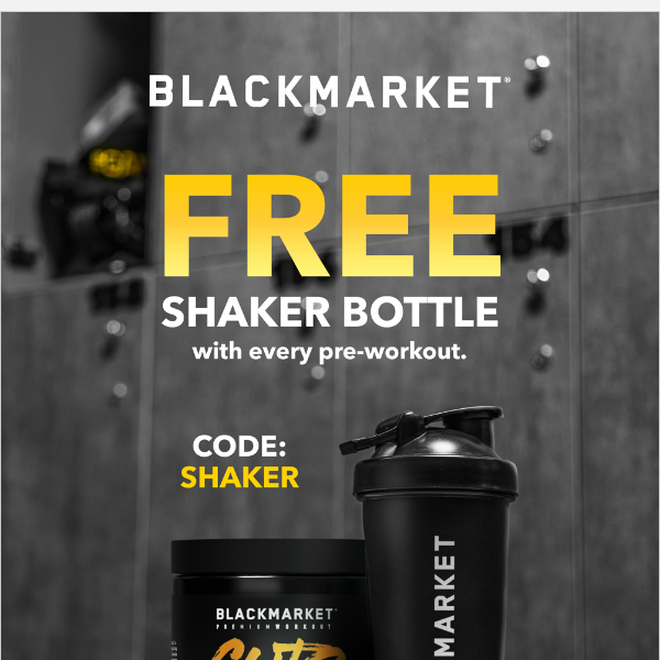 Shake Up Your Routine: Get a Free Blender Bottle with Your Pre-Workout! 💪