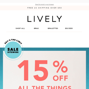 Limited Time Only: 15% OFF ALL The Things...