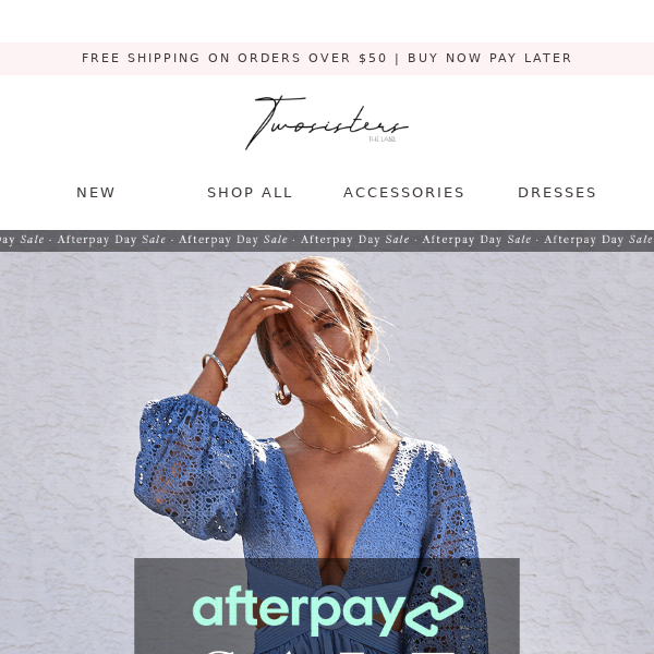 20% Off with Afterpay Day Sale - Shop Now!