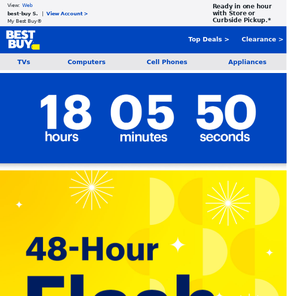 Updates from Best Buy! After tonight it will be too late... Don't miss these Flash SALE deals