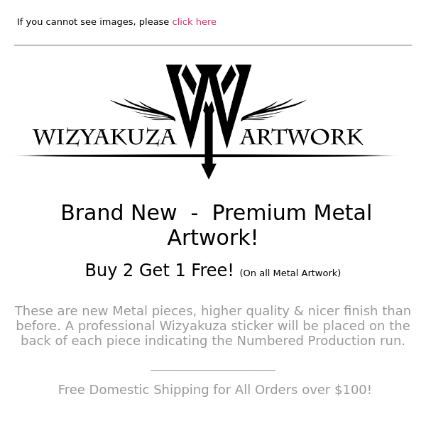Brand New Metal Artwork ! BUY 2 GET 1 FREE ! || Wizyakuza.com