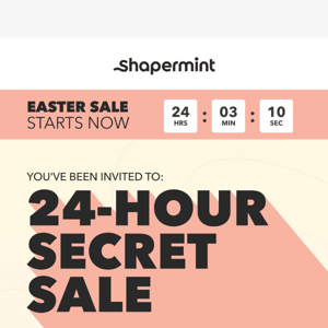 Your invitation to the Secret Sale ✉️