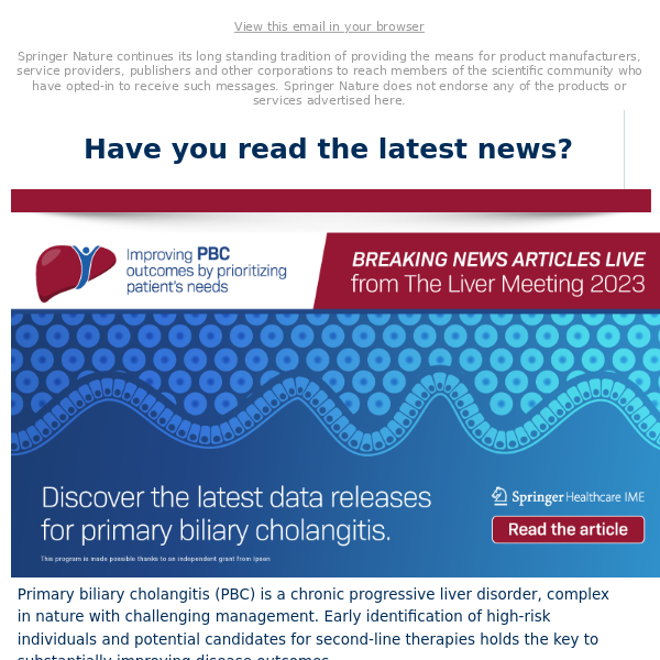 Read the latest news on PBC – Conference coverage and breaking news live from The Liver Meeting 2023