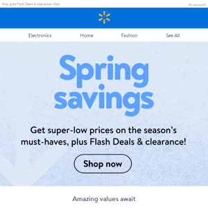 Fill your cart with this week’s spring savings 💵 🛒
