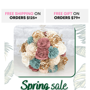 Our Spring Sale is Here! Make Your Wedding Perfect With Sola Wood Flowers