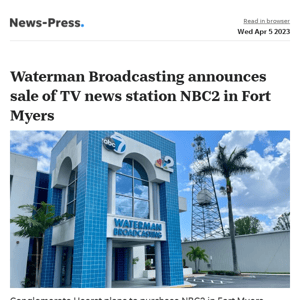 News alert: Waterman Broadcasting announces sale of NBC2