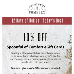 Today’s Deal: 10% off eGift Cards