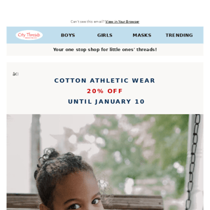 Enjoy 20% Off  Cotton Athletic Wear | Buy American Made 🎉