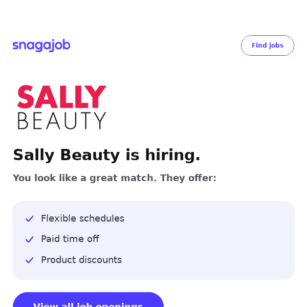 Sally Beauty is hiring near you