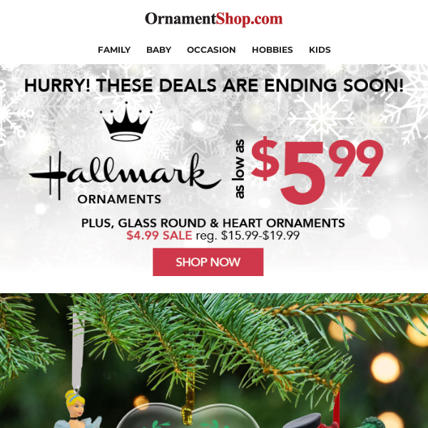 TODAY ONLY $5.99 Personalized Ornaments