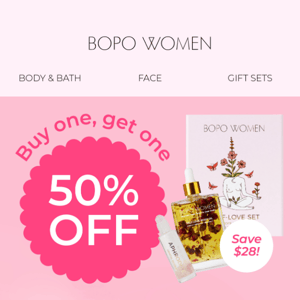 Buy one, get one 50% OFF! 💝