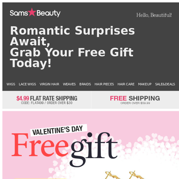 V-Day Free Gift from Us! Save Code Inside💝