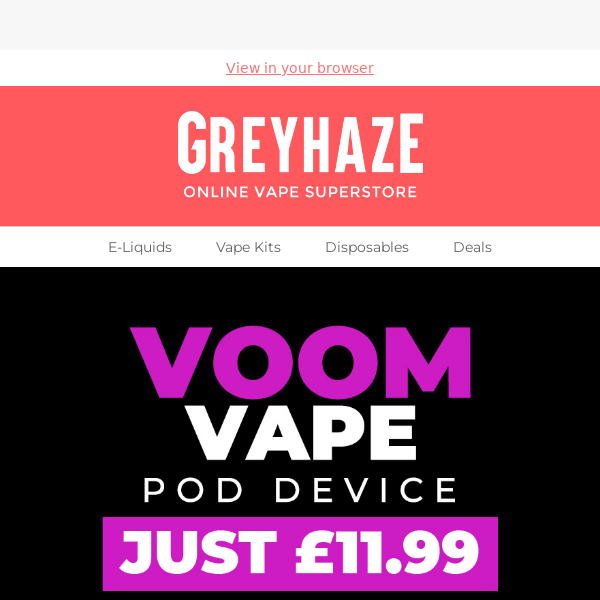 VOOM PREFILLED JUST £11.99! 🤩