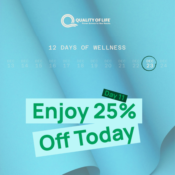 Day 11 of Wellness = 25% Off! 💸