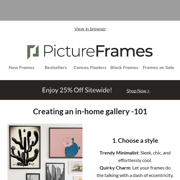 Design Your Gallery: A Step-by-Step Tutorial + 25% Off Sitewide!