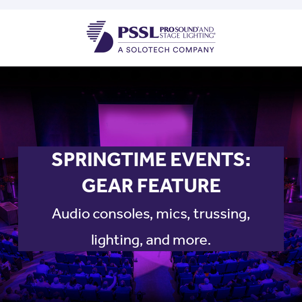 Springtime feature: DigiCo, Shure, MA Lighting, QSC, and more