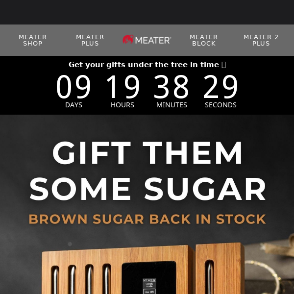 The Meater Brown Sugar Block is on sale! Save $92 today! #meatermade