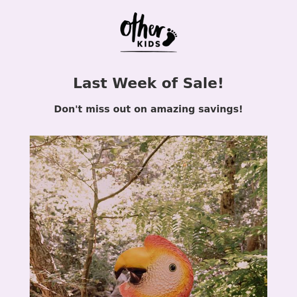 Last Week of Sale!