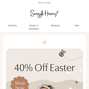40% Off Easter 🐰