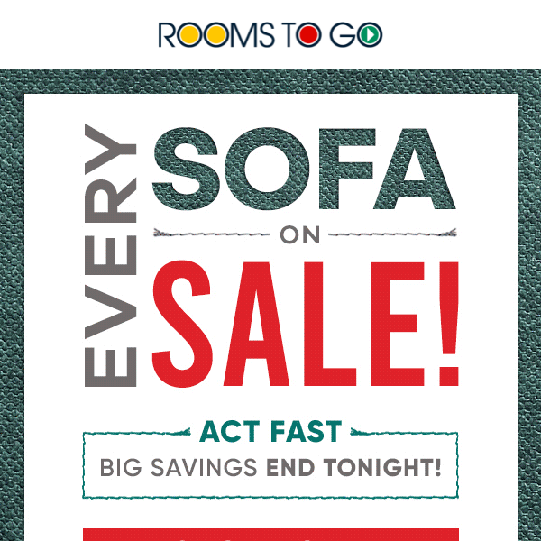 FINAL HOURS to save at the Summer Sofa Sale!