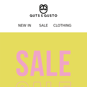 50% off all sale items! 🙌🏼