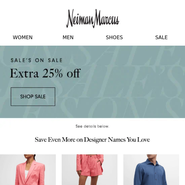 Neiman Marcus' 'End-of-Season' sale is offering up to 80% off designer  handbags, shoes and more 