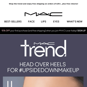 Take a spin with #UpsideDownMakeup