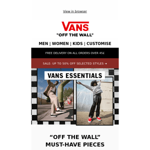 Vans Essentials: versatile and iconic ready-to-wear pieces