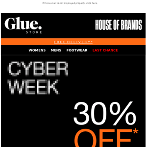 Cyber Week Sale Is ON 📢 30% OFF*