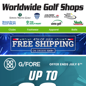 Limited Time Offer: Save 30% on Select G/Fore Apparel!