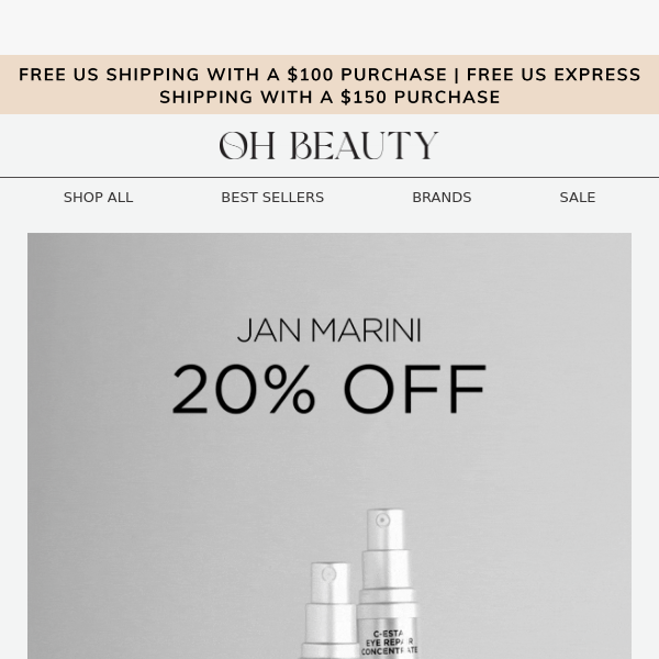 20% Off Jan Marini with Free Jan Marini Clean Zyme Cleanser