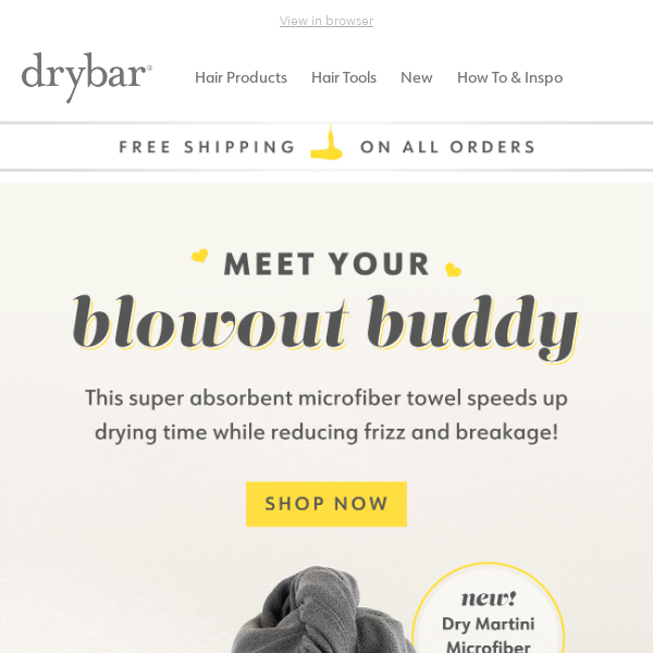 Drybar Dry Martini Microfiber Hair Wrap