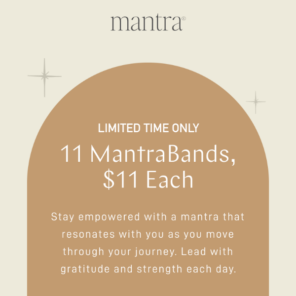 $11 MantraBands 🌟