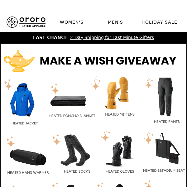 Final Days to Win $1000 in ORORO Products 🎁☃️