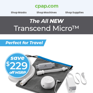 The NEW Transcend Micro™ Travel APAP