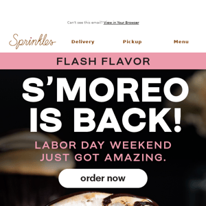 Flash Flavor - S’moreo is back.