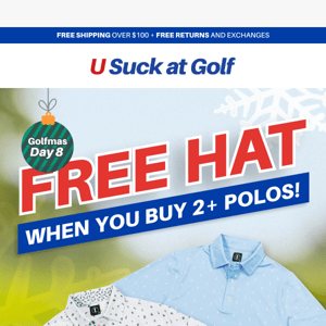 Golfmas Day 8: Snag a Free Hat when you Double Up on Polos