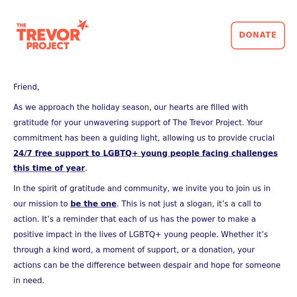 Celebrate your impact on LGBTQ+ youth