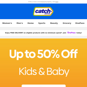 👶 Kids & Baby FLASH SALE - up to 50% off - Don't miss out